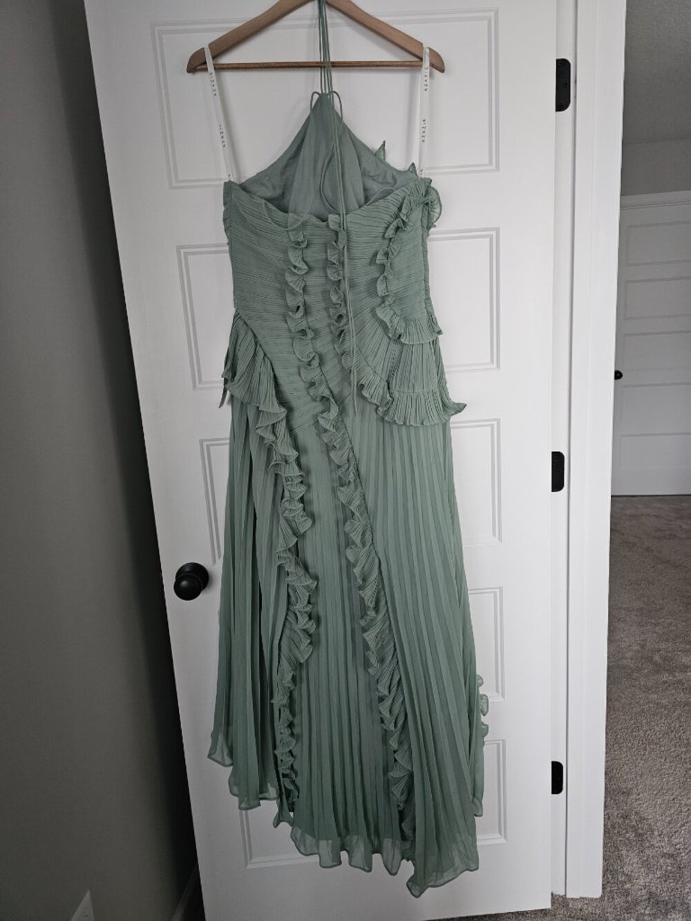 Azazie Hatsu Matcha Maxi Dress Size 10 - Picture 6 of 10
